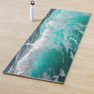 Surfing Wave (with personalised name) Yoga Mat