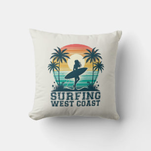 Surfing West Coast Cushion