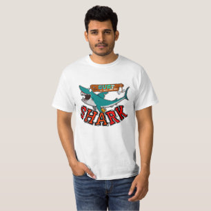 Surfing with shark T-Shirt