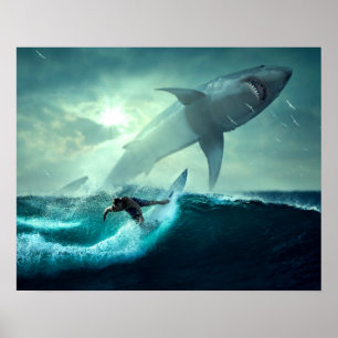Surfing with Sharks Poster
