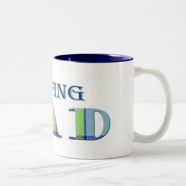 SurfingDad Two-Tone Coffee Mug (Right)