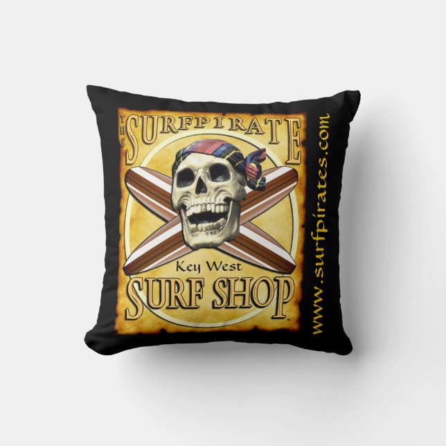 surfpirate surf shop pillow (Front)