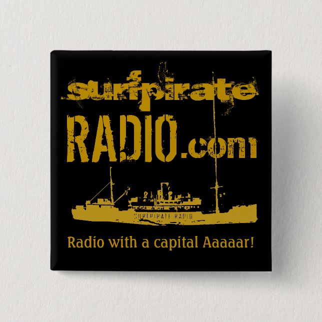 surfpirateRADIO dot COM button (Front)