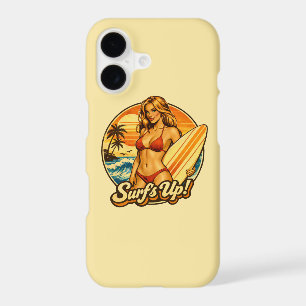 Surf's Up Bikini Pin-Up   Retro Surf Shop Phone