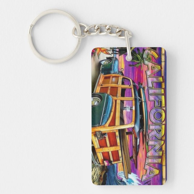 Surfs Up California Key Ring (Front)