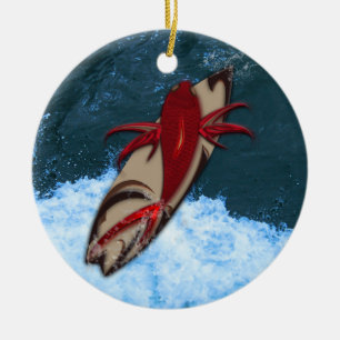 Surf's Up Ceramic Tree Decoration