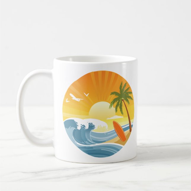 Surf's Up! Coffee Mug (Left)