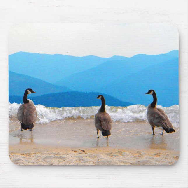 Surf's Up! - Geese Mouse Mat (Front)