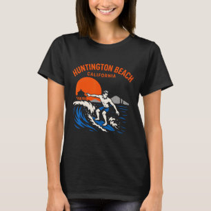 Surfs Up Huntington Beach California Retro Mens Be T-Shirt