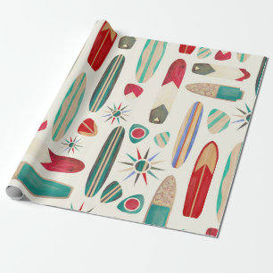 Surfs Up in the 1950's Wrapping Paper