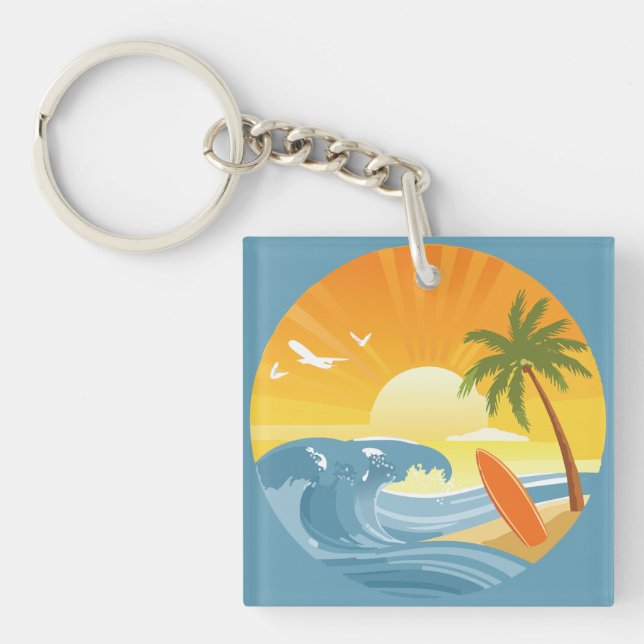 Surf's Up! Key Ring (Front)