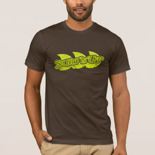 Surf's Up mens bright seaweed green & navy tee
