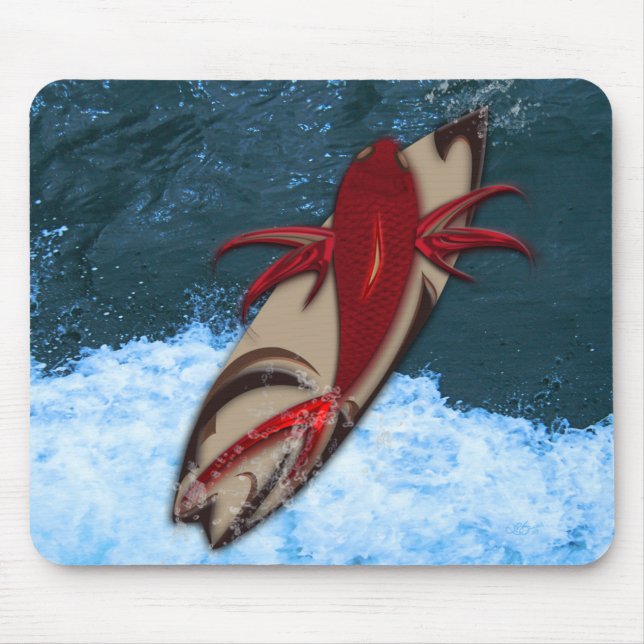 Surf's Up Mouse Mat (Front)