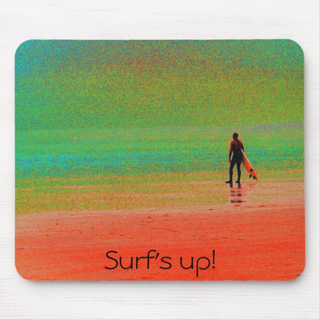 "Surf's up!" Mouse Mat (Front)