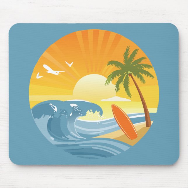 Surf's Up! Mouse Mat (Front)