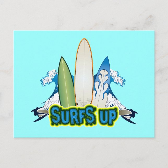 SURFS UP POSTCARD (Front)