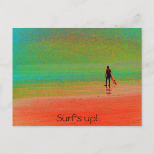 "Surf's up!" Postcard