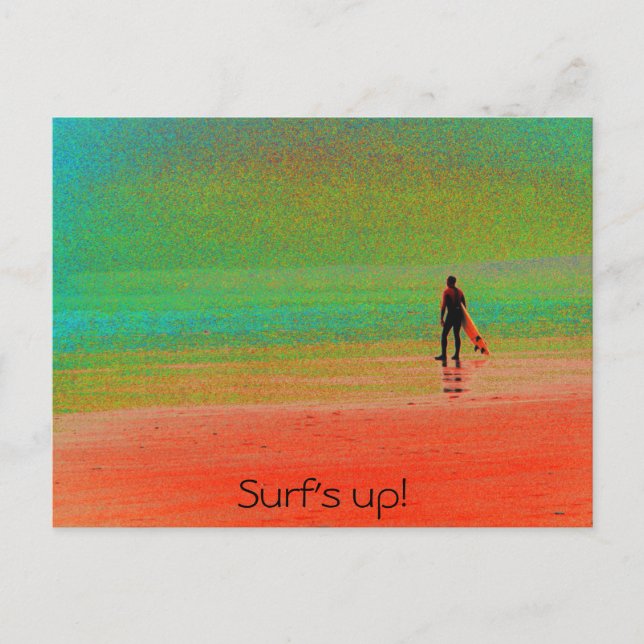 "Surf's up!" Postcard (Front)