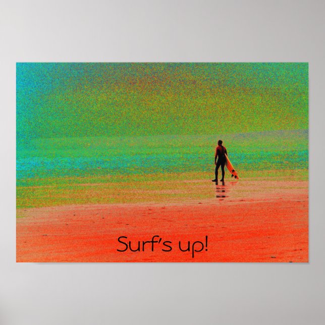 "Surf's up!" Poster (Front)