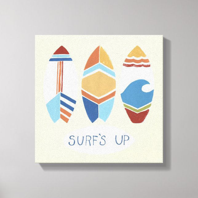 Surf's Up! Surfboards Canvas Print (Front)