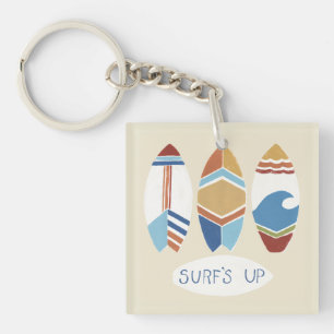 Surf's Up! Surfboards Key Ring