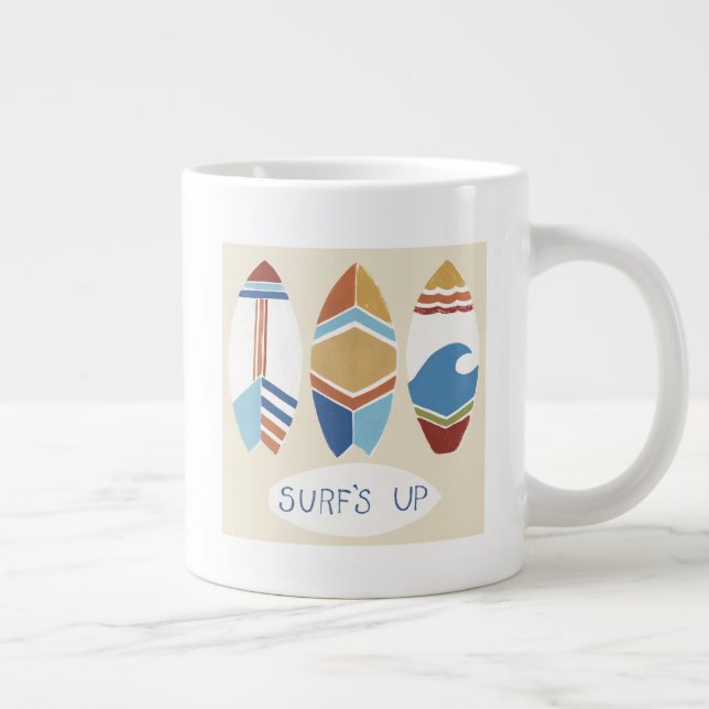 Surf's Up! Surfboards Large Coffee Mug (Right)