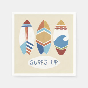 Surf's Up! Surfboards Napkin
