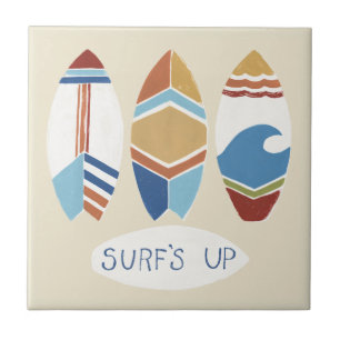 Surf's Up! Surfboards Tile