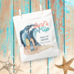 Surf's Up Tropical Beach Surfing Birthday Favour Bags