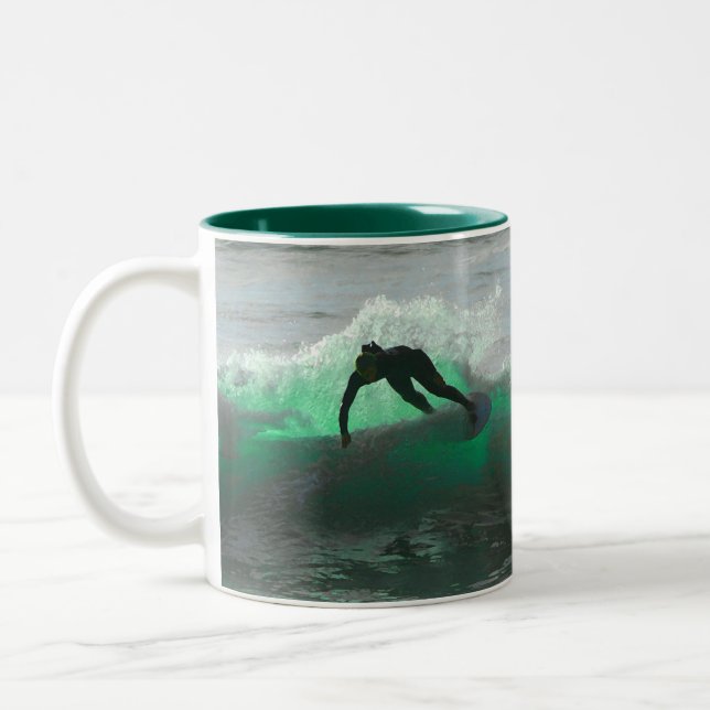 Surf's up! Two-Tone coffee mug (Left)