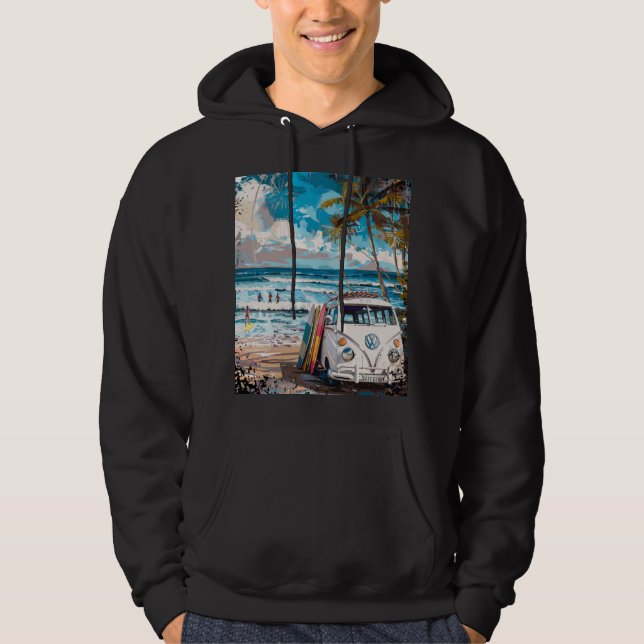 Surf's Up Vintage Paradise Hoodie (Front)