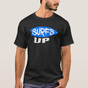 Surfs Up Waves Surfboard Ocean Beach Wax Sea T-Shirt