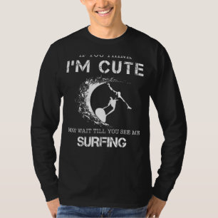 Surfs Up with Giggles - Funny Surfing Enthusiast T T-Shirt