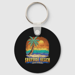Surfside Beach South Carolina Vintage Distressed S Key Ring