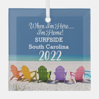 SURFSIDE SOUTH SC BEACH LOVER GIFT ORNAMENT