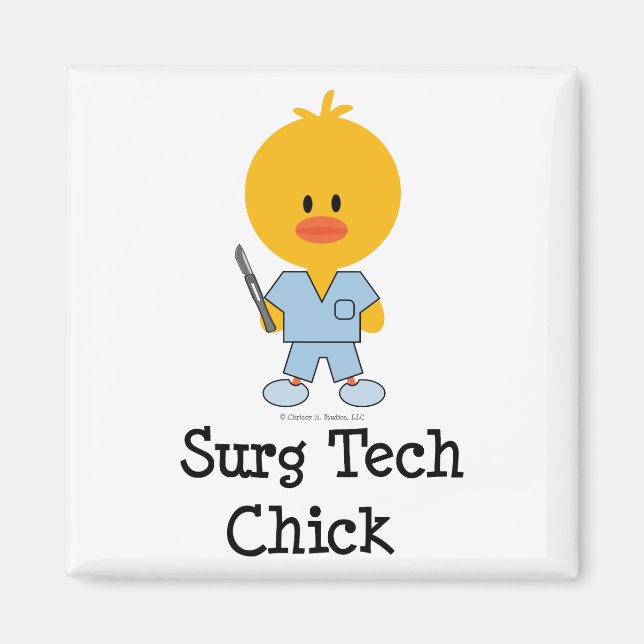 Surg Tech Chick Magnet
 Magnet (Front)
