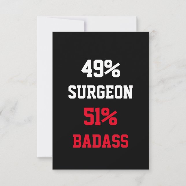 Surgeon Badass Card (Front)