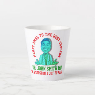 Surgeon Cartoon Art For Postgrad Students Latte Mug
