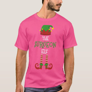Surgeon Elf Family Matching Group Pajama Xmas Funn T-Shirt