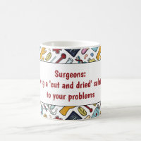 Surgeon medical pun doctor pattern gift