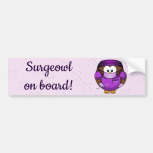 surgeon owl girl bumper sticker