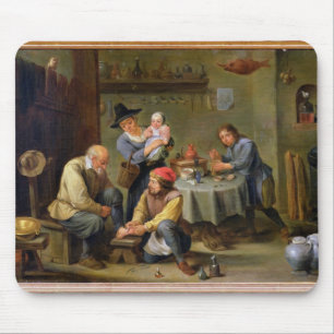 Surgeon Tending the Foot of an Old Man Mouse Mat