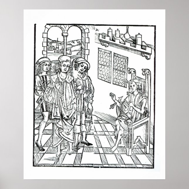 Surgeon visits a man with arrow wounds, from 'Das Poster (Front)