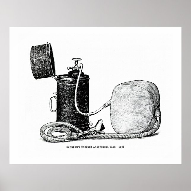 Surgeon's Upright Anaesthesia Case 1896 Poster (Front)