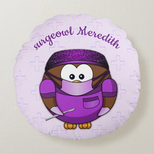 surgeowl girl - pillow (Front)