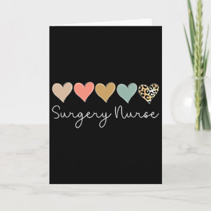 Surgery Nurse Leopard Heart, Valentine's Day Nursi Card