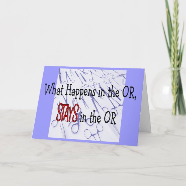 Surgery Professionals Gifts Card (Front)