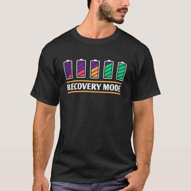 Surgery Recovery Mode Battery Operation T-Shirt (Front)