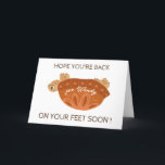 surgery support- back on feet - Get well soon  Thank You Card<br><div class="desc">Cute upside down turtle, with text Hope you get back on your feet soon. Editable name on cover, as well as inside the car- which you can delete completely, or personalise. Did your friend, parent or sibling had just hip replacement done? Knee replacement? any surgery, sickness, difficulty, uneasiness in life...</div>