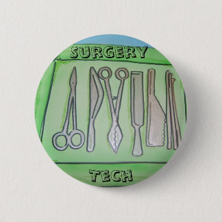 Surgery tech gifts 6 cm round badge